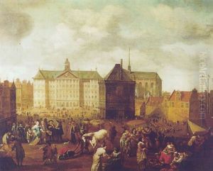Town Hall On The Dam, Amsterdam by Gerrit Adriaensz Berckheyde