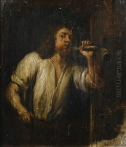 Portrait Of A Man At A Window by Job Adriaensz Berckheyde