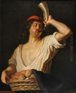 Le Boulanger Sonnant Le Pain by Job Adriaensz Berckheyde