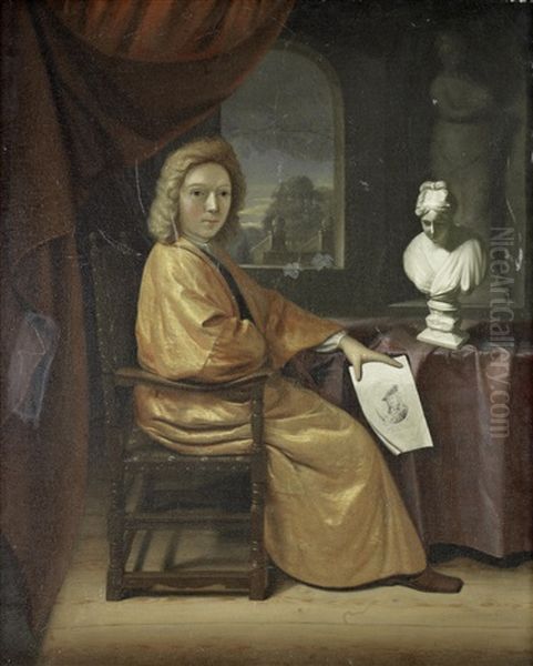 Portrait Of A Collector, Seated Before A Window - view 1