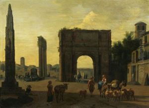 Der Triumphbogen Des Septimus Severus In Rom