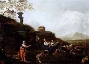 Scen Pastorale Dans La Compagne Romaine by Job Adriaensz Berckheyde