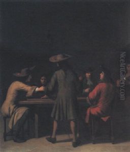 Interior With Cavaliers Smoking