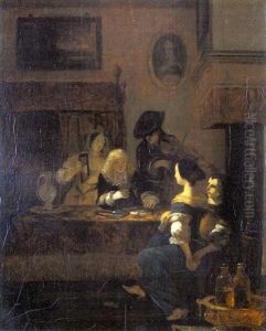 Die Falschspieler by Job Adriaensz Berckheyde