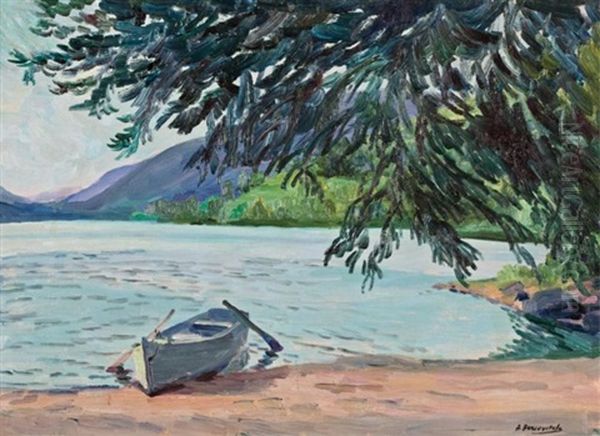 Row Boat On A Sandy Shore - view 1
