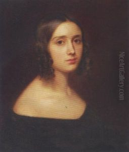 Brustportrait Einer Jungen Frau by Johann Baptiste Berdelle