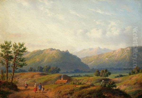 Romantic Mountain Landscape - view 1