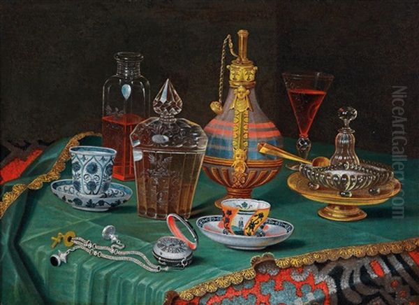 A Still Life With Glass Vessels - view 1