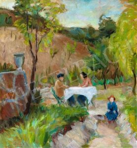 Afternoon Tea In The Garden by Robert Bereny