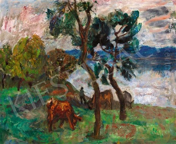 Zebegeny Landscape - view 1