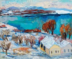 Winter In Zebegeny by Robert Bereny