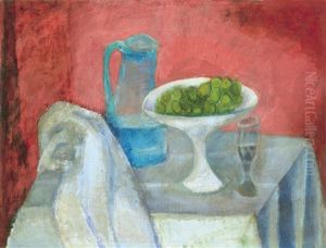 Still Life With Grapes (still Life) by Robert Bereny
