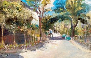 Sunlit Yard by Robert Bereny