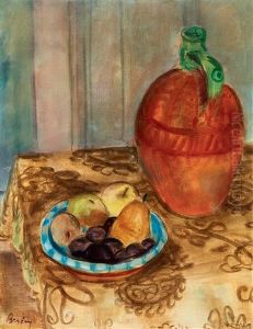 Studio Still-life With Fruits by Robert Bereny