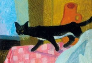 Still Life With Cat by Robert Bereny