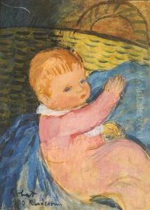 Little Girl With Blue Eyes by Robert Bereny