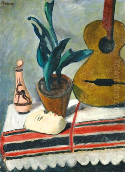 Still Life With Guitar And Mask - view 1