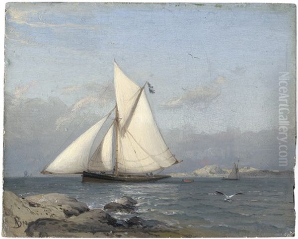 Segelschiffe Vor Der Schwedischen Kuste - view 1