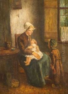 Mutter Mit Kindern by Andries van den Berg
