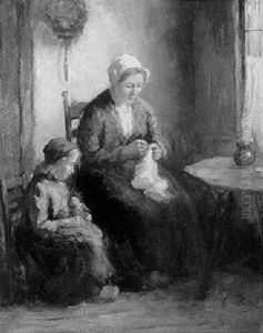 New Clothes For The Doll by Andries van den Berg
