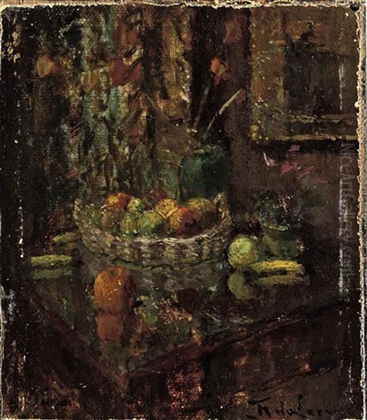 A Still Life With Fruits And Flowers On A Table - view 1