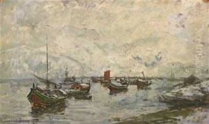 Femboringer Ved Land by Gunnar Berg
