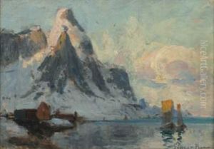 Fra Reine I Lofoten by Gunnar Berg