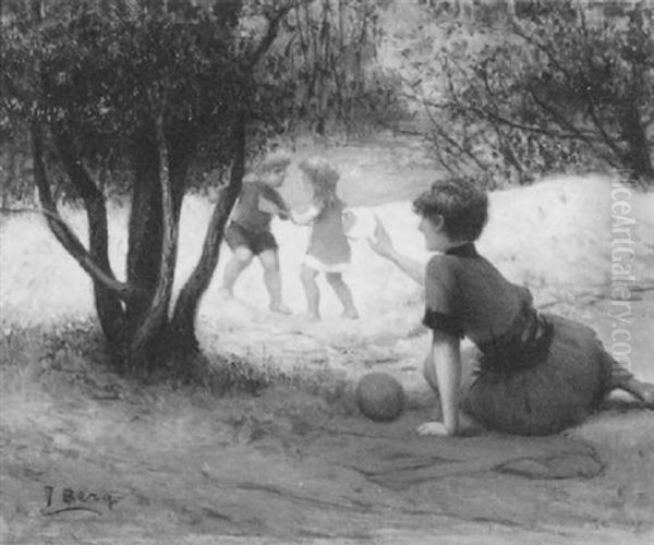 Duinlandschap Met Spelende Kinderen - view 1
