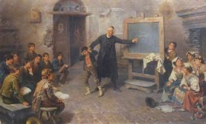 Mischief In The Schoolroom by Francesco Bergamini