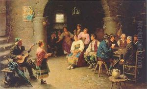Italian Peasant Life by Francesco Bergamini