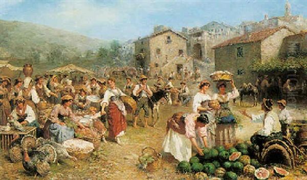 A Market Near Rome - view 1