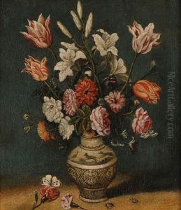 Blumenstillleben by Christoffel van den Berge