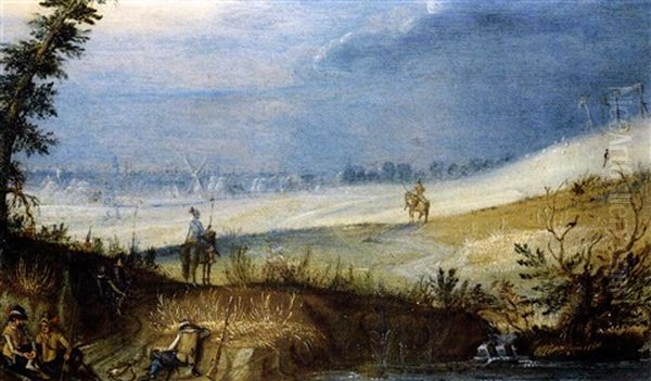 Landschaft Mit Rastenden Jagern - view 1