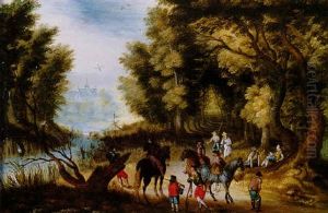 Sous-bois Avec Halte De Cavaliers