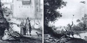 Reunion Galante Dans Le Parc D'un Chateau by Christoffel van den Berge