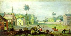 Landschaft Mit Dem Verlorenen Sohn Als Schweinehirt Landschaft Mit Dem Verlorenen Sohn Als Schweinehirt