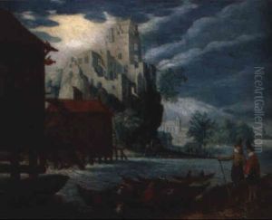 Paysage Fluvial Au Moulin