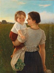 Joy Of Motherhood by Carl Von Bergen