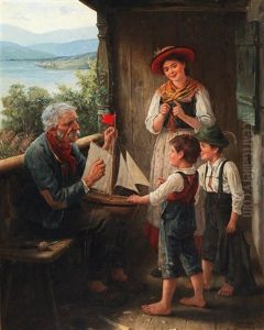 The Sailing Boat by Carl Von Bergen