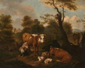 Paisaje Con Ganado by Dirk van Bergen