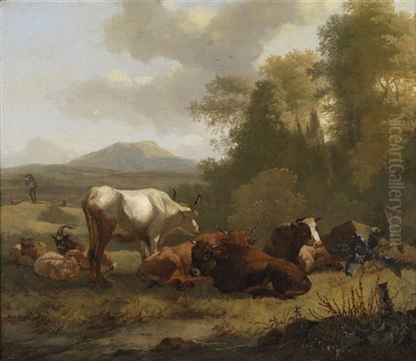 Landschaft Mit Weidendem Vieh - view 1
