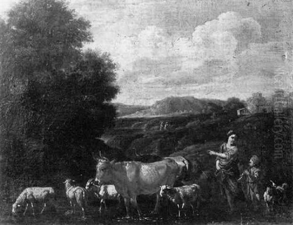 Bergers Et Leur Troupeau - view 1