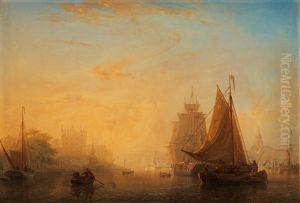 View Towards Skeppsholmen And Sodermalm In Stockholm by Johann Christian Berger