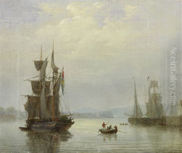 Segelfartyg Vid Hamn - view 1