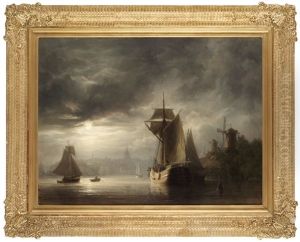 Stockholms Inlopp, Aftonstamning by Johann Christian Berger
