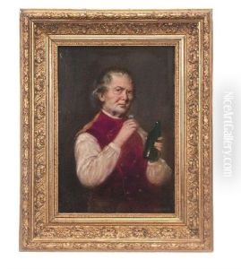 Branntwein Trinkender Mann