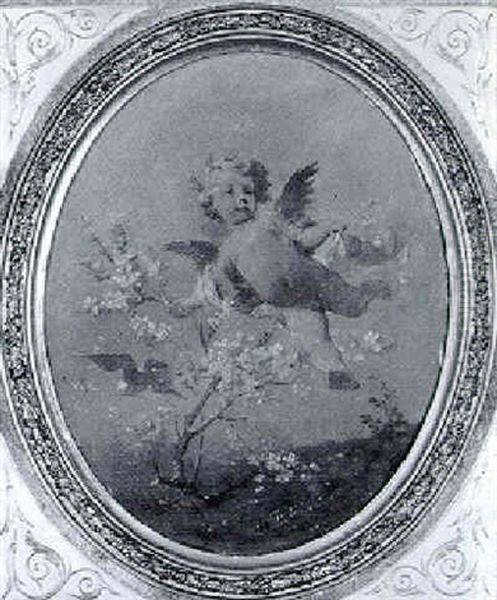 Putto Mit Bluhendem Baumchen - view 1