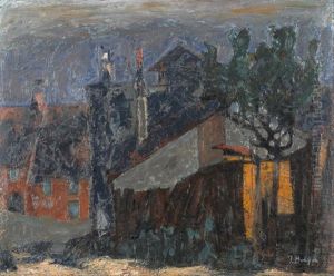 Strassenpartie Mit Schloss by Jacques Berger