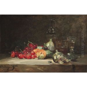 Nature Morte Aux Fruits by Denis Pierre Bergeret