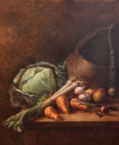 Nature Morte Au Choux Et Aux Carottes